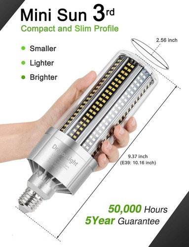 Efficient 100W Corn LED Bulb, Brilliant 3000K Warm White, E26/E39 Large Base - Picture 5 of 10