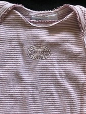 Petit Bateau Mauve Stripe Milleraies Bodyshirt- 3 Months