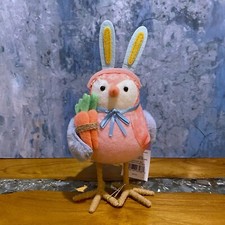 Target Spritz 2023 Featherly Friends CARROT Spring Easter Bird W/ Bunny Ears NWT