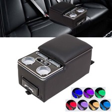 7 Colors Rear Bench Seat Organizer Truck Seat Car Center Console Black Universal