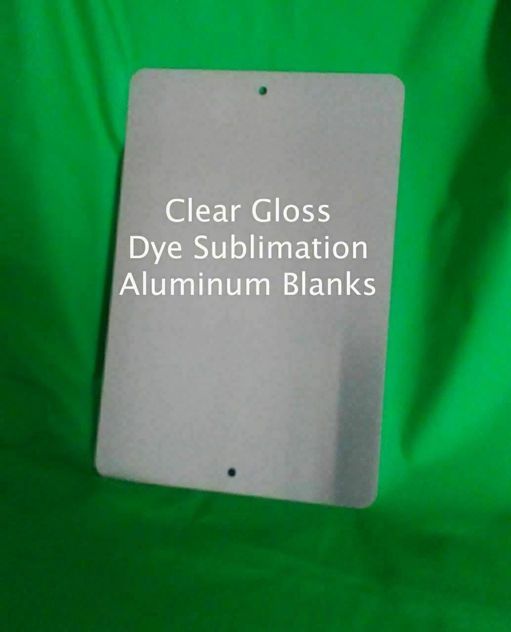 Clear Aluminum Dye Sublimation Parking Sign Blanks 8