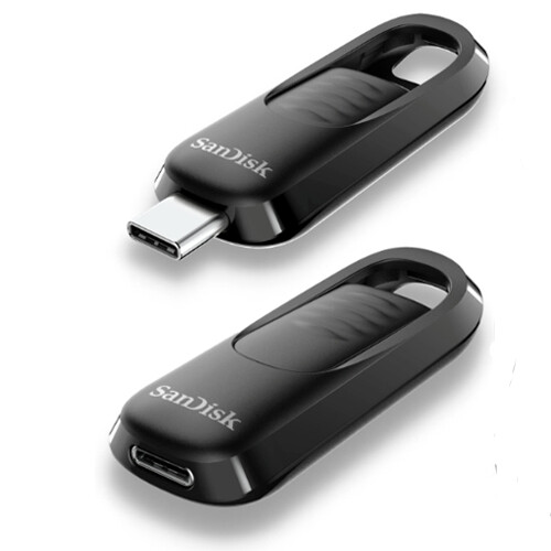 SANDISK ULTRA SLIDER CZ480 THUMB FLASH USB 3.2 TYPE-C DRIVE 256GB 128GB 64GB LOT - Picture 1 of 6