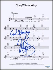 Ruben Studdard "Soulful" AUTOGRAPH Signed 'Flying Without Wings' Sheet Music