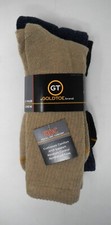 GT Goldtoe #962-146 Cushioned Comfort Reinforced Toes Crew Sock 3pr Size 10-13