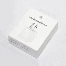 Apple 5W USB Wall Charger Power Adapter for iPhone - White *New in Retail Box