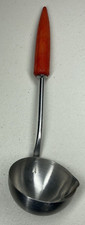 Vtg Androck Stainless Made In USA Ladle With Spout Bullet Red Bakelite Handle