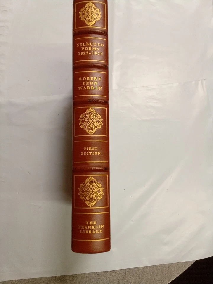 ROBERT PENN WARREN Selected Poems 1923-1975 1st edition Franklin Library LEATHER - Image 2 of 4