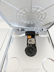 PlayStation 2 PS2 Slim Silver Console Only NO CORDS Tested Works SCPH-77001