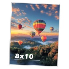 8 x 10 Acrylic Picture Frame, Horizontal/Vertical Clear 1 Pack 8 x 10 Inches