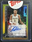 VICTOR WEMBANYAMA 2025-26 TOPPS REAL ONE AUTO GOLD RAINBOW FOIL 28/50 SPURS
