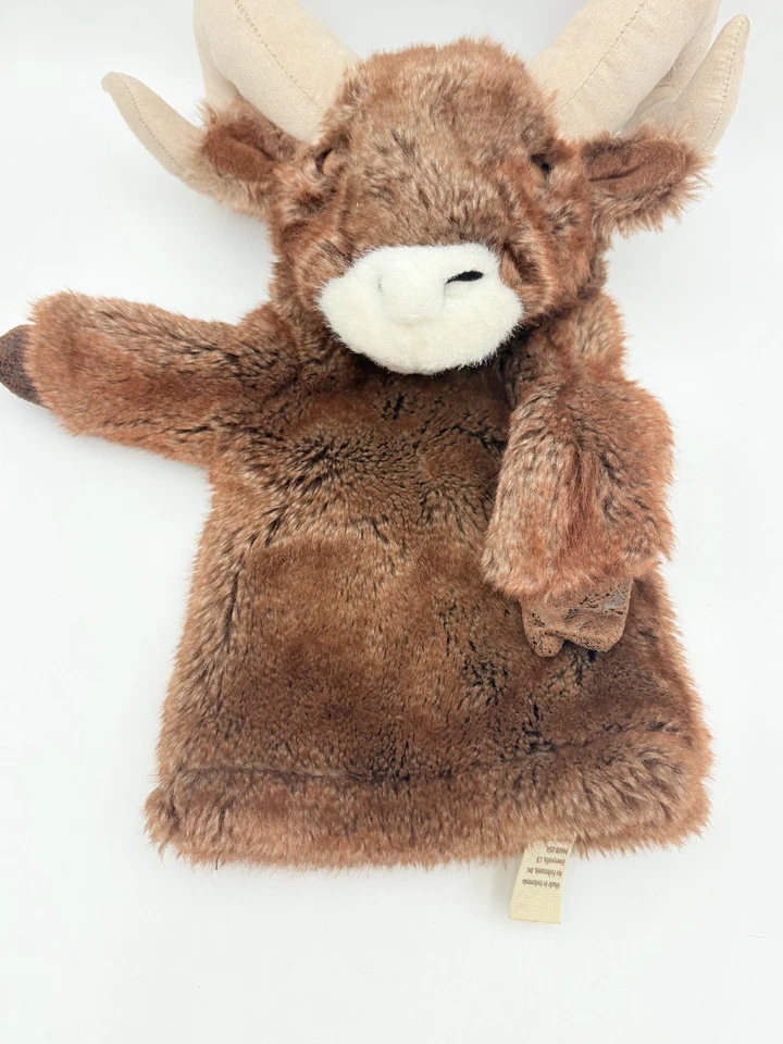 Juguete de peluche Folkmanis oveja cimarrón escenario marioneta carnero animales realistas Foto 3 de 4