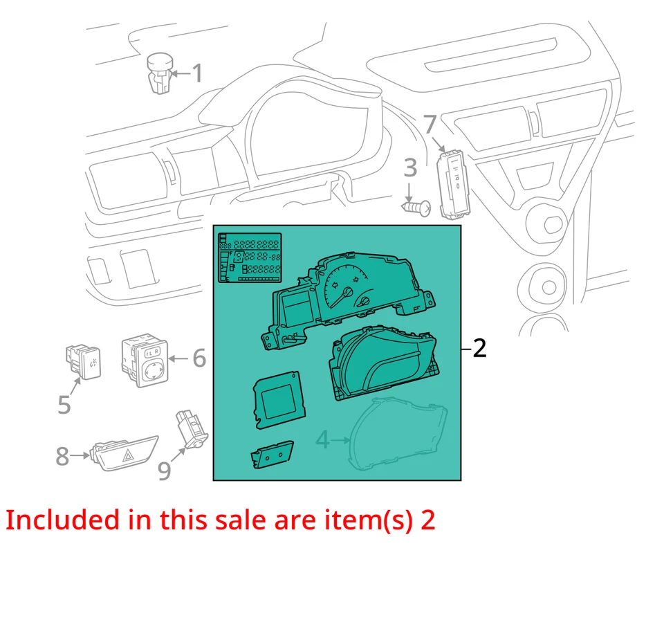 Speedometer Cluster MPH Fits 11-15 SCION IQ 30653197 Foto 3 de 4