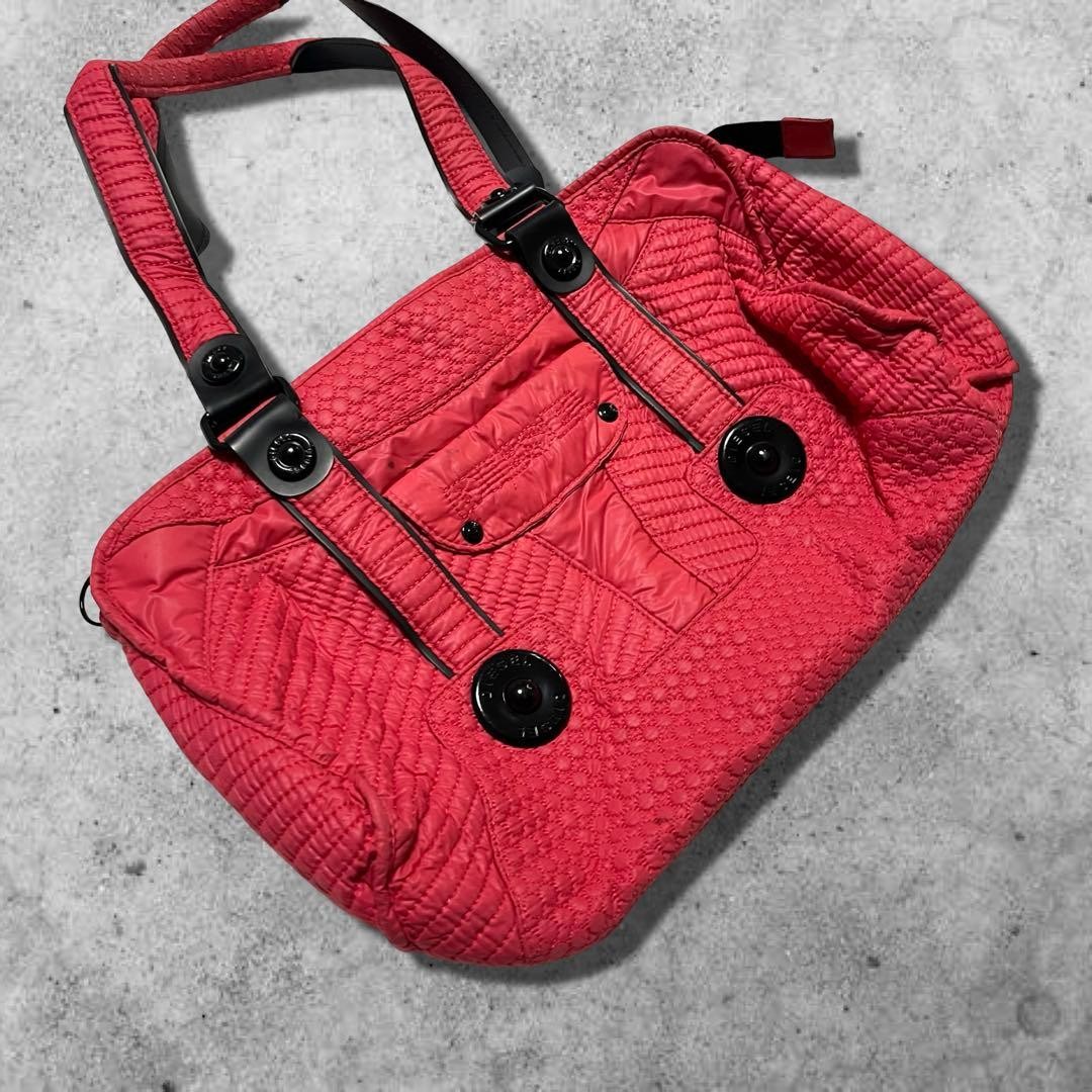 DIESEL Archive Metal Logo Bag Y2K Rare Black Shoulder Mini Boston Vintage thumbnail 5