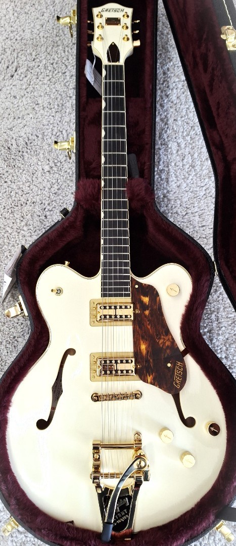 Gretsch G6609TG Player Broadkaster CB DC wBigsby Gold Hardware Vintage White 447390₽