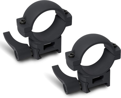 Q Series Picatinny/Weaver Scope Rings with Quick Detach Lever