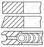 Kolbenringsatz Goetze Engine 08-138400-00 FüR Punto Panda Palio Fiat Siena Idea