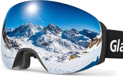 Skibrille PRO Frameless, Wechselgläser 100% UV Schutz Antibeschlag OTG