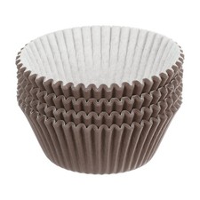 100 Pcs Cupcake Liners Paper Cup for Baking Cupcake Wrapper Brown