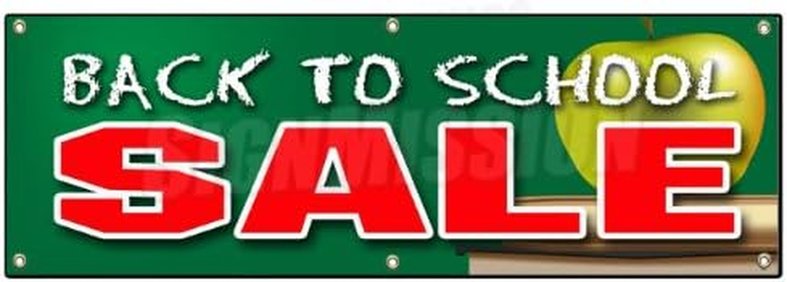72" Back to School Sale Banner Sign Boys Girls Clothes save Sale Discount Fall B - Image 9