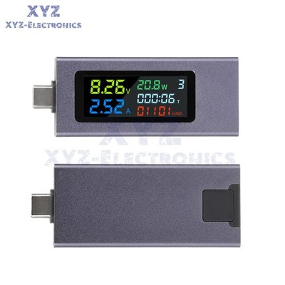 USB Type-C Tester Digital Display Voltage Current Power Capacity Meter DC4.5~50V