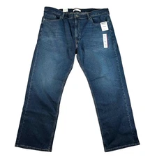 Signature Gold by Levi Strauss Mens Relaxed Fit Flex Jeans Denim Mens 42x30 NWT