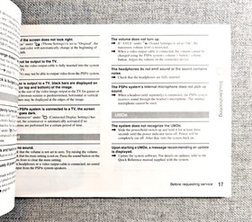 Sony PSP Safety and Support Guide (PSP-2001) - PlayStation Portable