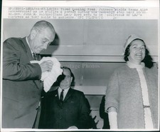 1964 St Louis President Johnson Lady Bird Campaign Stop Wirephoto 7x9