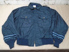 Vintage 80s GA Rivers Post Office Navy Bomber Jacket Men's Large Made In USA