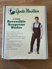 Reversible Neoprene Stockingfoot Chest Waders - Brown / Camouflage, 3.5mm