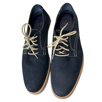 14th & Union Marine Blue Nubuck & Gray Tie Oxford Shoes 9.5  display picture 3