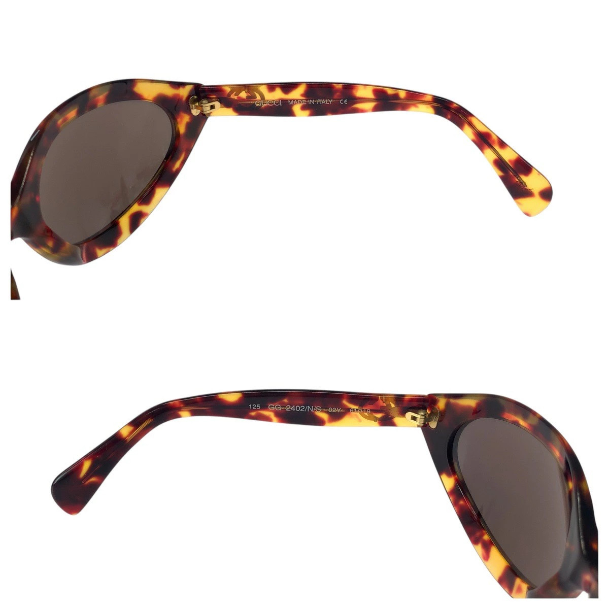 GUCCI Sunglasses Tortoiseshell Patterned Brown GG… - image 10