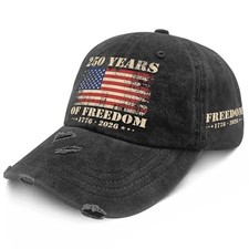 America 250 Years Anniversary Hat 1776-2026 Patriotic