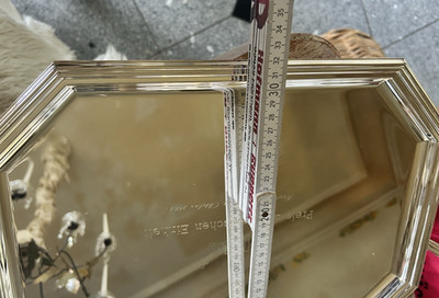 Silbertablett, 2 Stück Olri Italy ￼ Beste Qualität Unbenutzt
