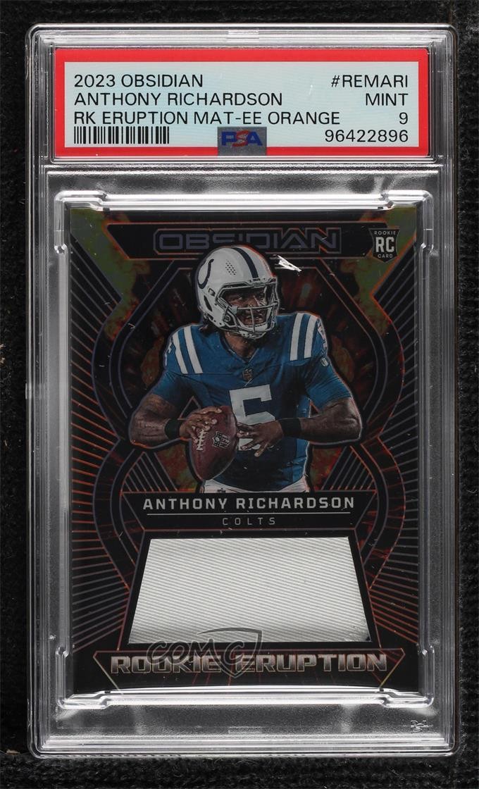 2023 Obsidian Orange Electric Etch 33/49 Anthony Richardson PSA 9 MINT 0g70