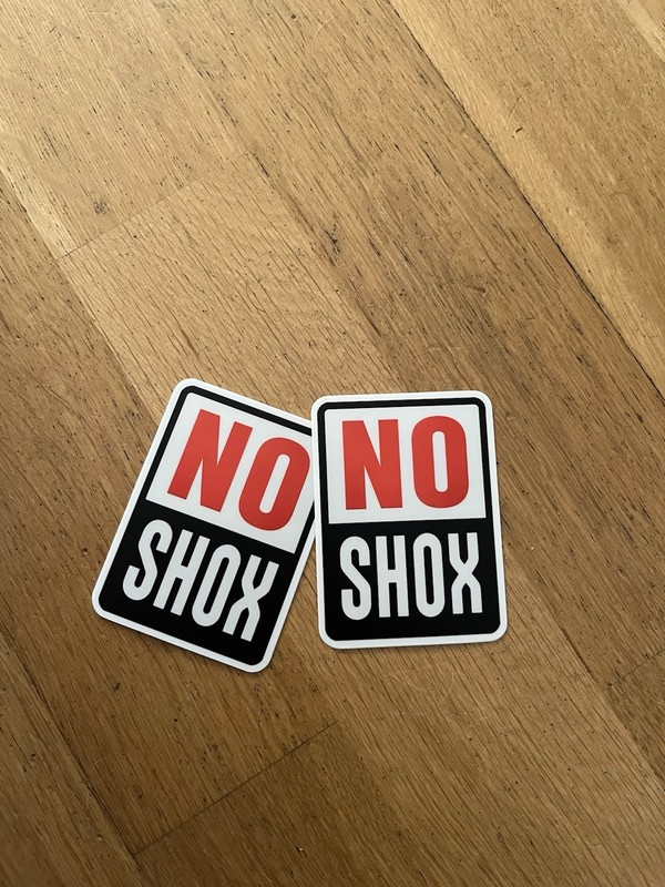 NO SHOX RockShox Rigid Fork, Gravel, Road Bikepacking Decal