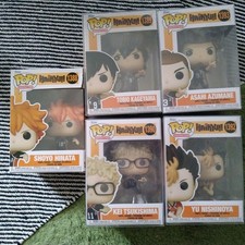 Funko Haikyu Figure Set Hinata Kageyama Asahi Tsukishima Nishinoya 5figs