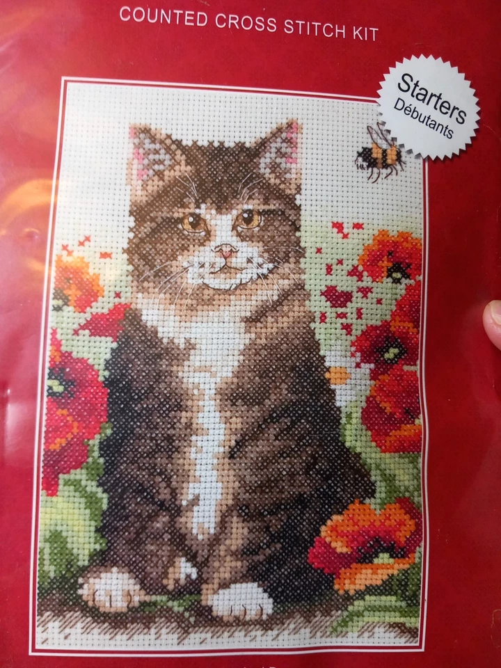 Anchor AK120 Cat and bee counted cross stitch kit starters 2010 - Image 4 of 4