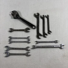 10 Vintage Tiny Small Wrenches Craftsman Superrench Unmarked + Cresent