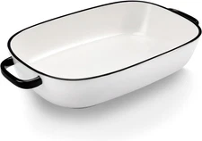 4.5-quart ceramic baking dish, 14x10x3.11-inch large deep pan