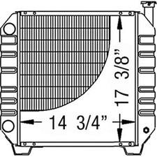 Radiator Fits Ford New Holland Fits Case Ih Tc35 Tc35d Tc40 Tc40 D35 864027
