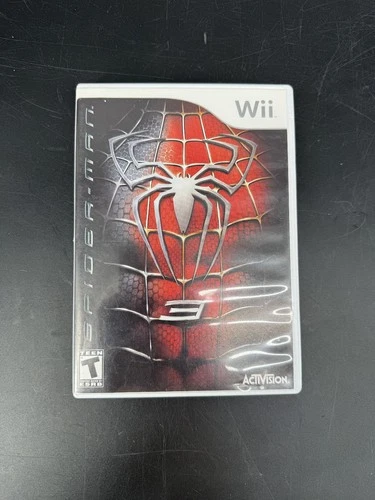 Spider-Man 3 Nintendo Wii 2007 Marvel Case & Game Tested