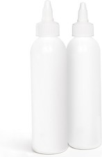 Twist Applicator Bottles, Squeeze 6 OZ Empty Plastic Bottles, Refillable,