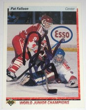 PAT FALLOON SIGNED UPPER DECK WORLD JUNIOR CHAMPIONS ROOKIE CARD AUTOGRAPH AUTO!. rookie card picture