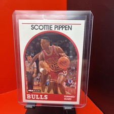 Scottie Pippen 1989 1990 NBA Hoops #244 Chicago Bulls Basketball Card HOF