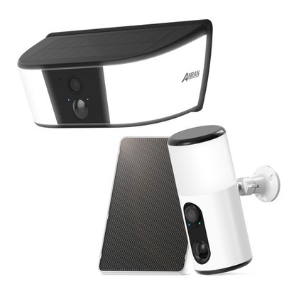 ANRAN 3MP Wall Light Solar Floodlight Security Camera Wireless Outdoor 2K Night