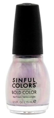 SINFUL COLORS Bold Color 858 YOU JUST WAIT Nail Polish LAVENDER+PINK Hue Glossy
