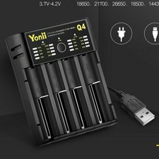 Smart Battery Charger for AA/AAA Rechargeable Batteries Mit LED Allgemein UK