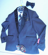 NWT Boys Kids Children Formal Toddler Size 6 Suit Tuxedo Wedding Graduation  
