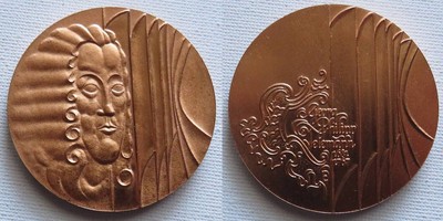 personal medals, bronze medal o.J. (1981) Composer Georg Philipp Telemann