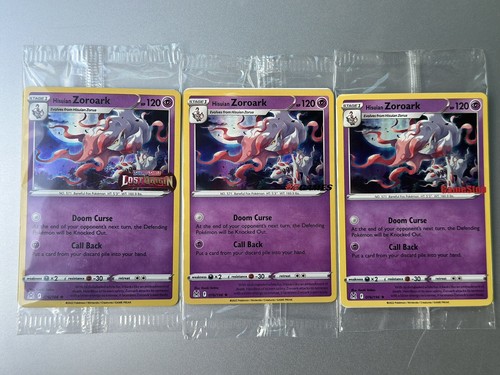 EB Games Hisuian Zoroark 076/196 Lost Origin GameStop Stamped Promo SEALED